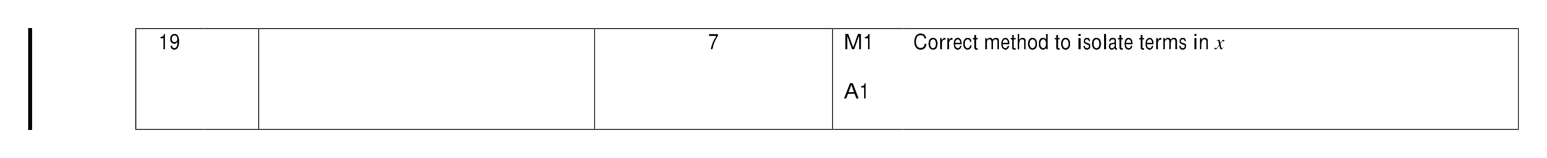 Mark scheme for Q19