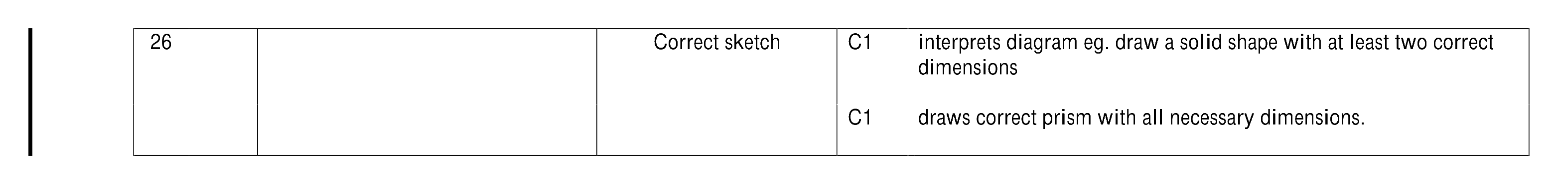 Mark scheme for Q26