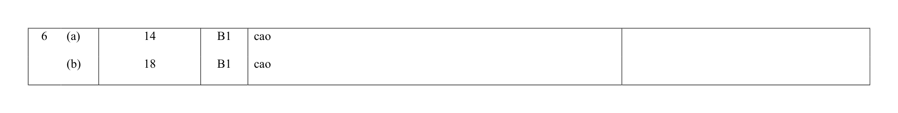 Mark scheme for Q6