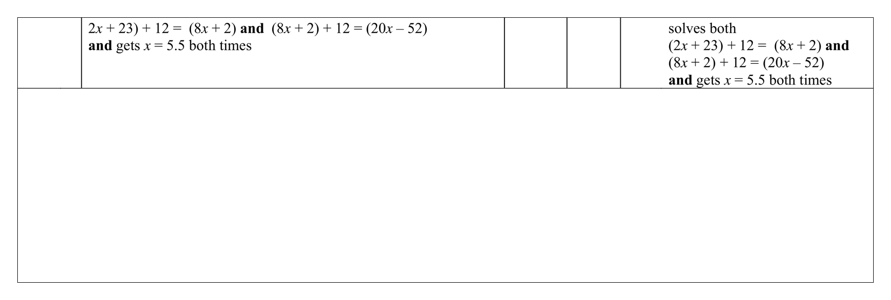 Mark scheme for Q2 (part 7 of 7)