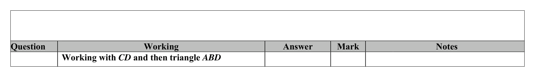 Mark scheme for Q9 (part 2 of 2)