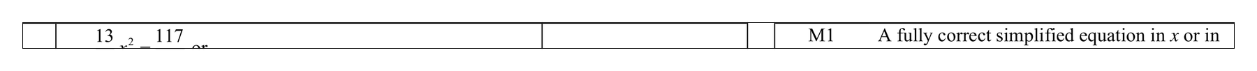 Mark scheme for Q13 (part 3 of 5)