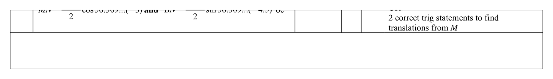 Mark scheme for Q2 (part 10 of 11)
