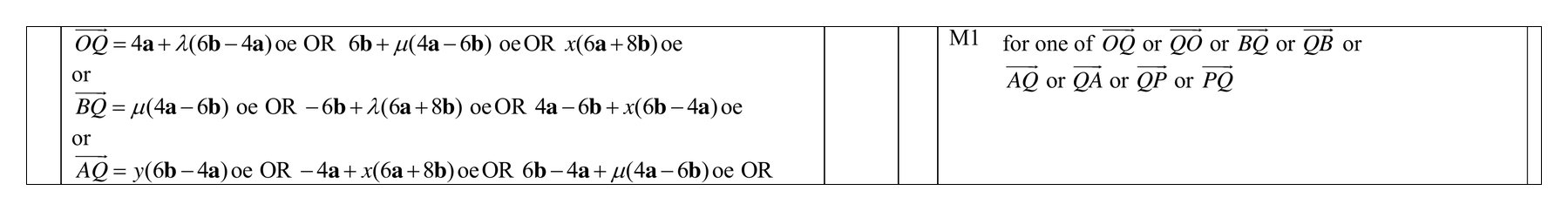 Mark scheme for Q4 (part 10 of 12)