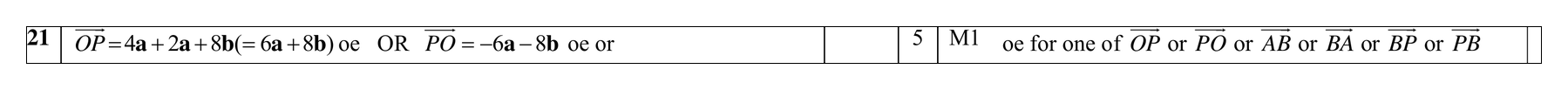 Mark scheme for Q5 (part 8 of 8)