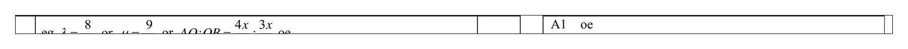 Mark scheme for Q9 (part 3 of 5)