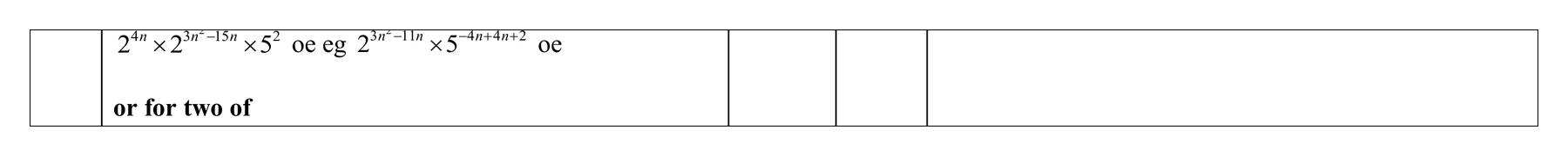 Mark scheme for Q2 (part 7 of 8)