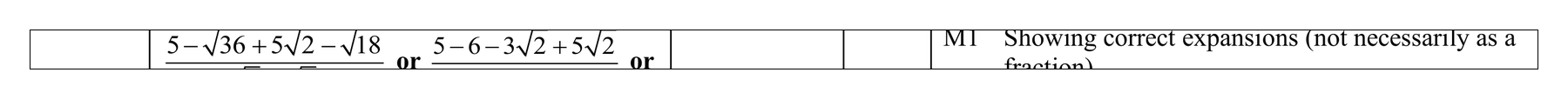Mark scheme for Q5 (part 6 of 9)