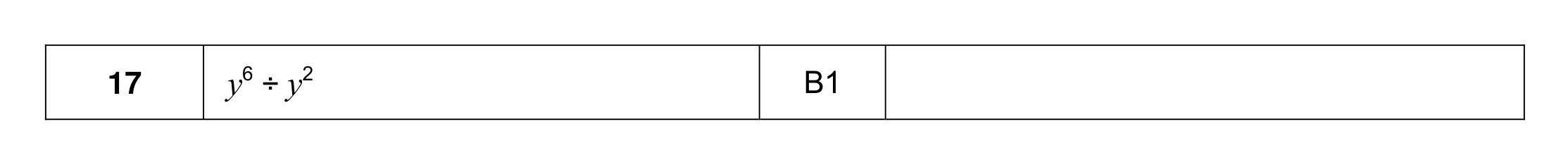 Mark scheme for Q17