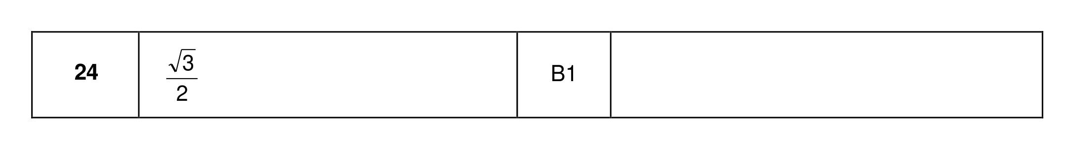 Mark scheme for Q24