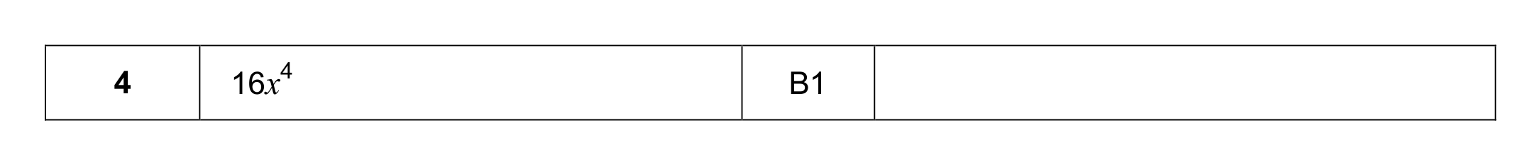 Mark scheme for Q4