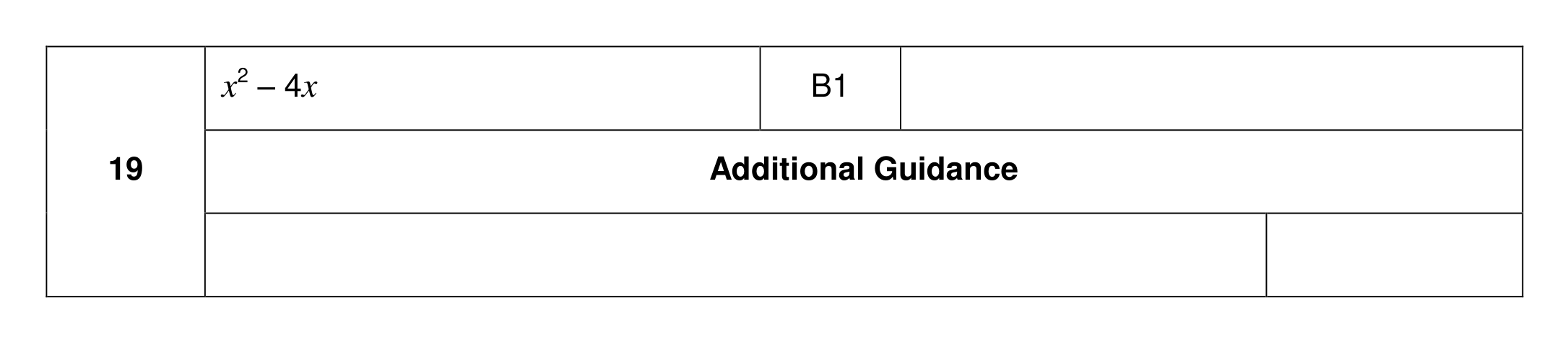 Mark scheme for Q19