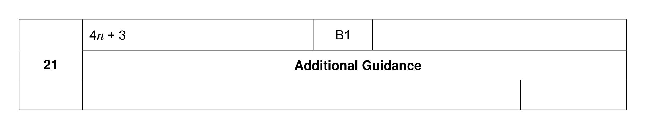 Mark scheme for Q21