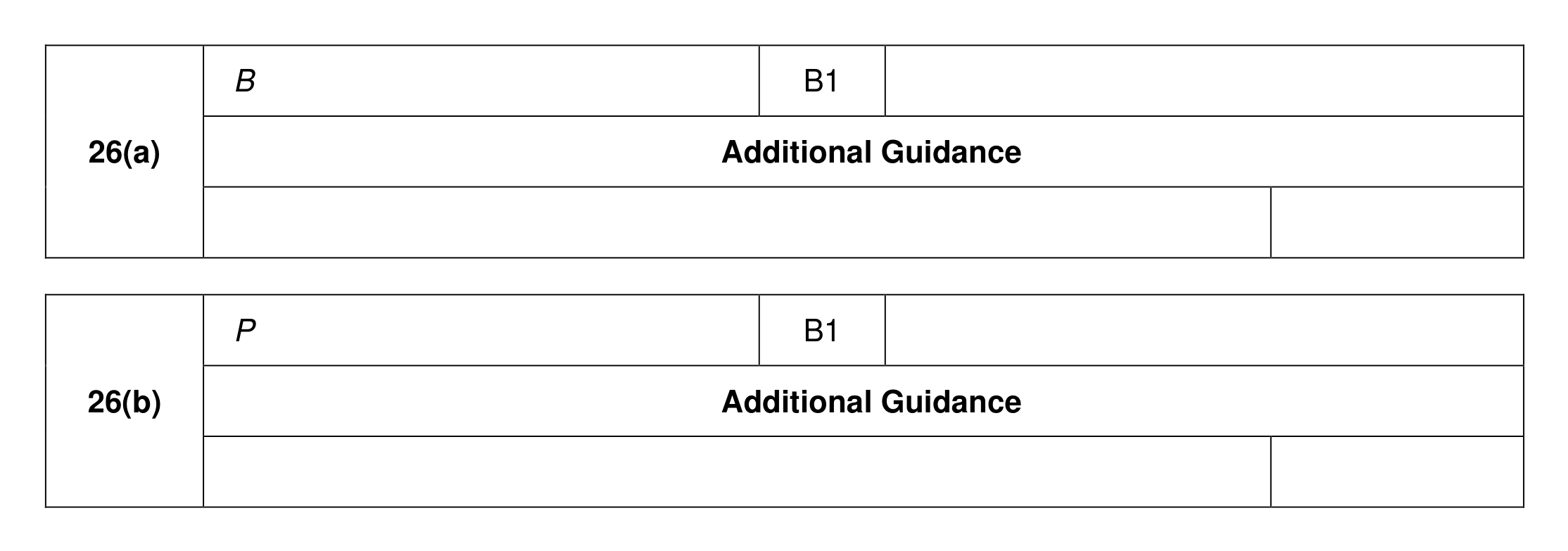 Mark scheme for Q26