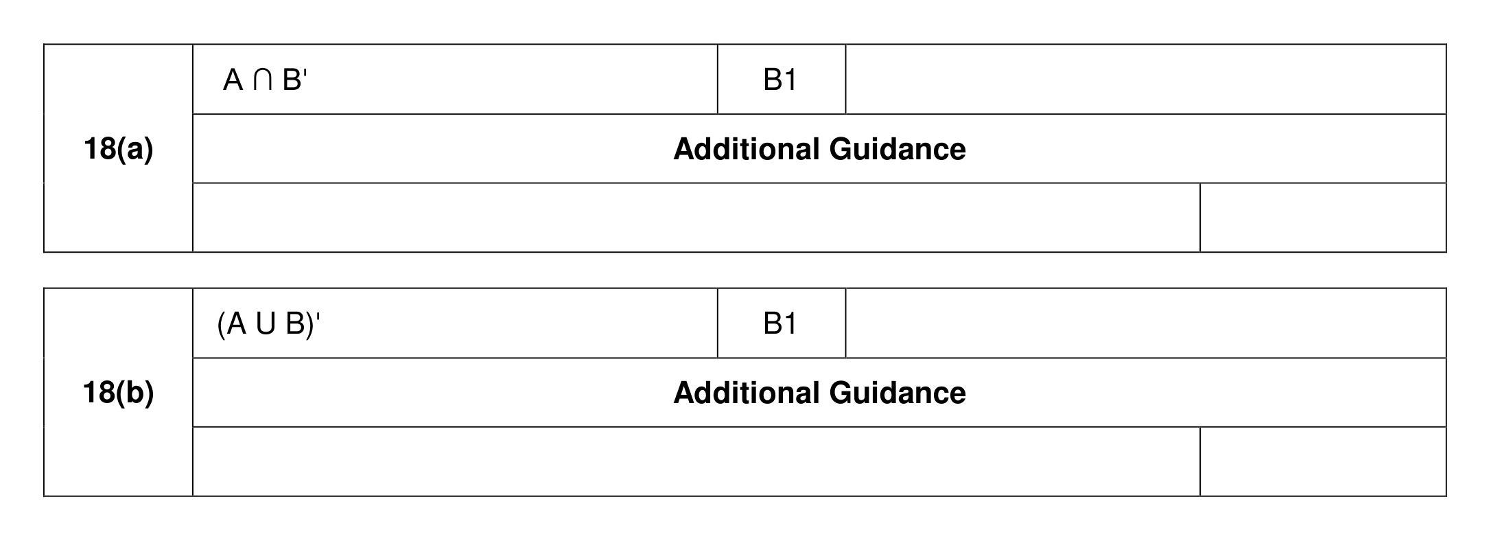 Mark scheme for Q18