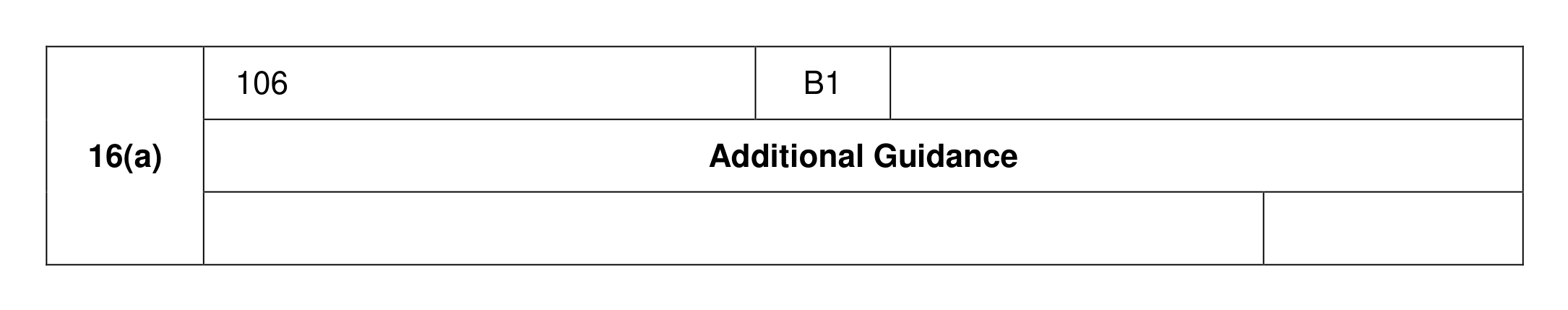 Mark scheme for Q16 (part 1 of 2)