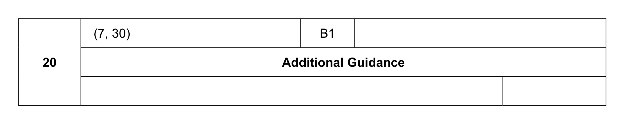 Mark scheme for Q20