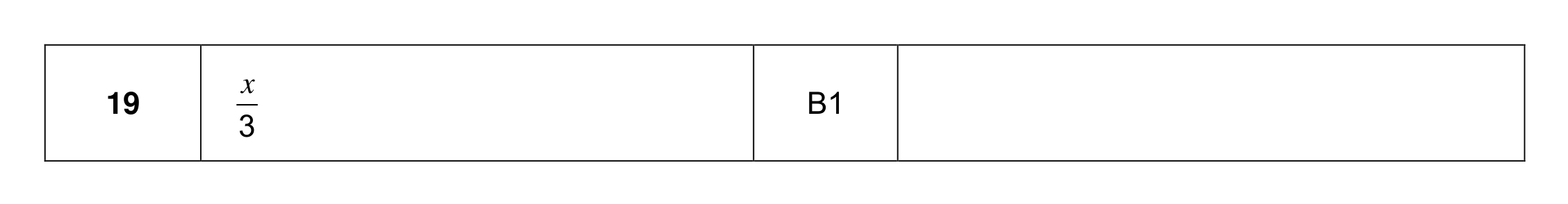 Mark scheme for Q19