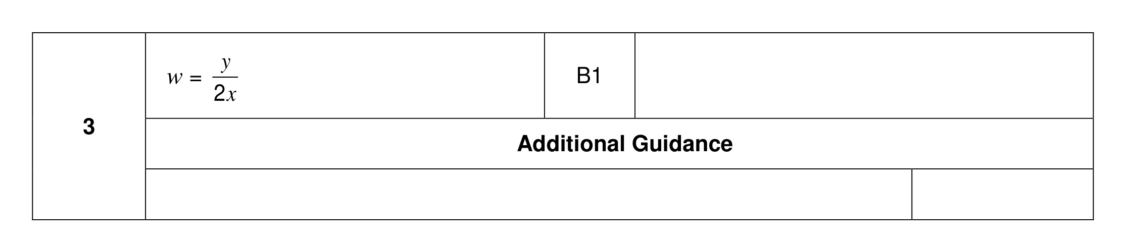 Mark scheme for Q3