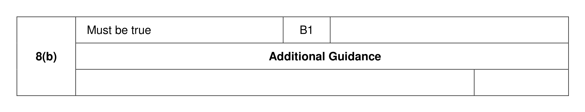Mark scheme for Q8 (part 2 of 2)