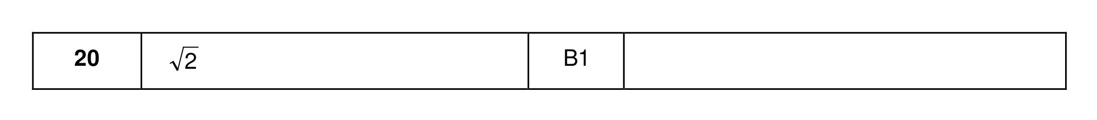 Mark scheme for Q20