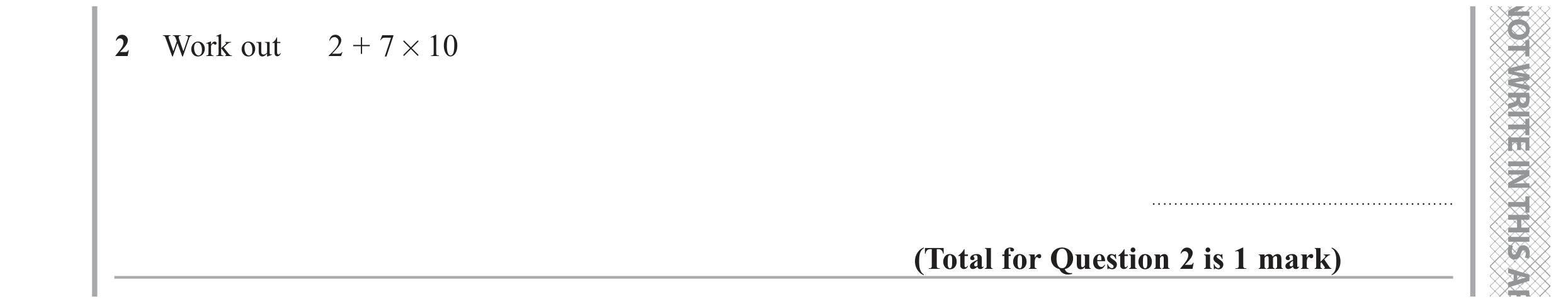 Question 2 — Numbers — Edexcel GCSE November 2017