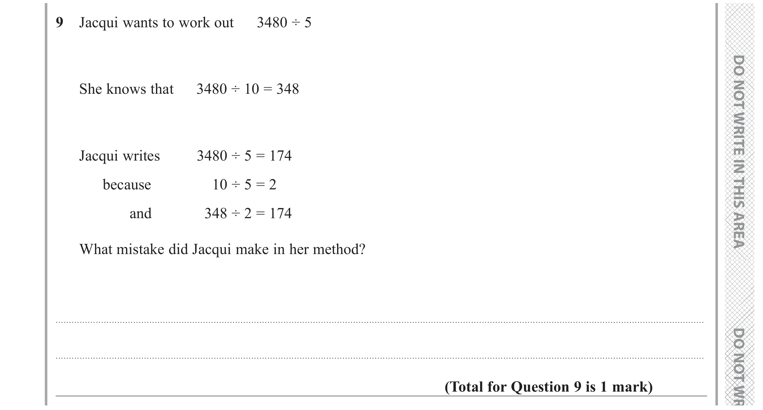Question 9 — Numbers — Edexcel GCSE November 2017