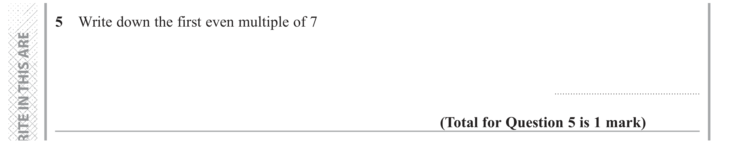 Question 5 — Numbers — Edexcel GCSE June 2018