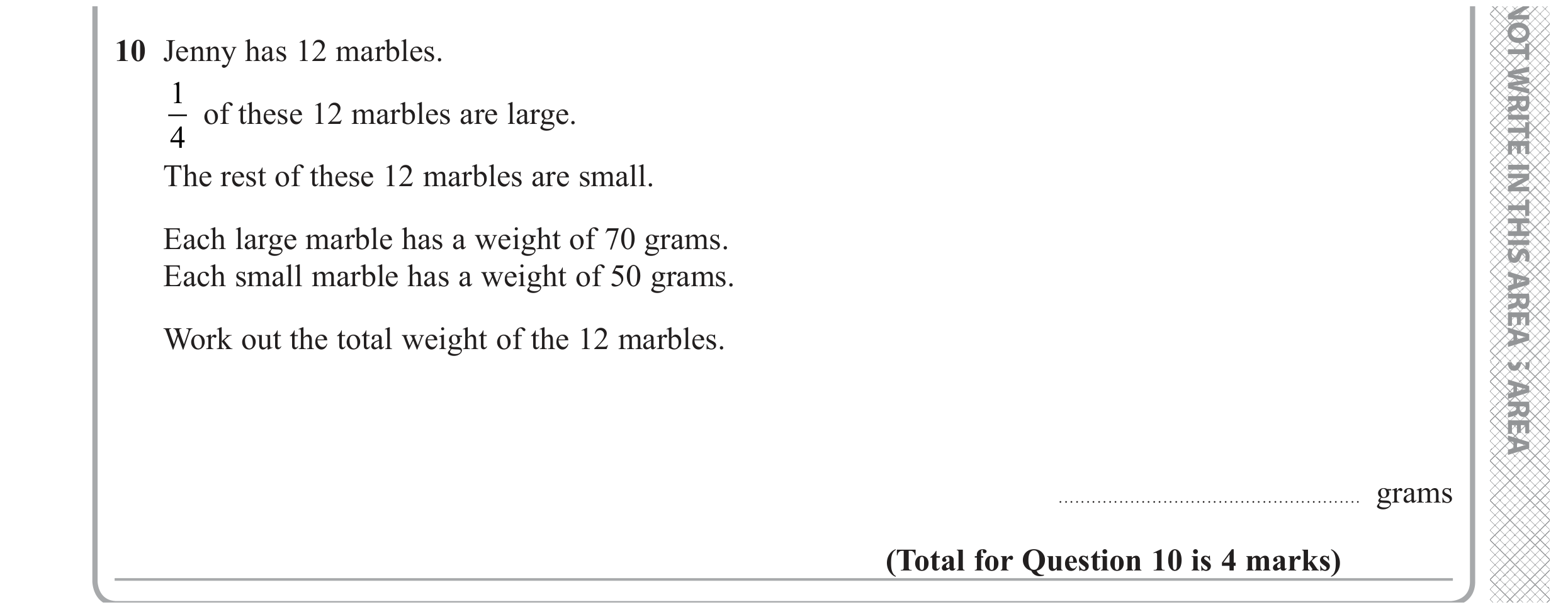 Question 10 — Stray — Edexcel GCSE November 2020 (2)