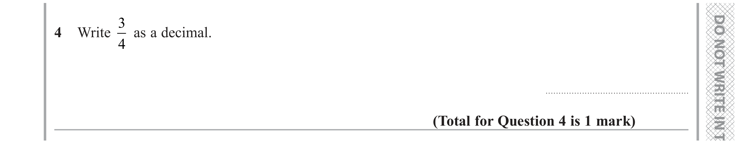 Question 4 — Decimals — Edexcel GCSE November 2020 (2)