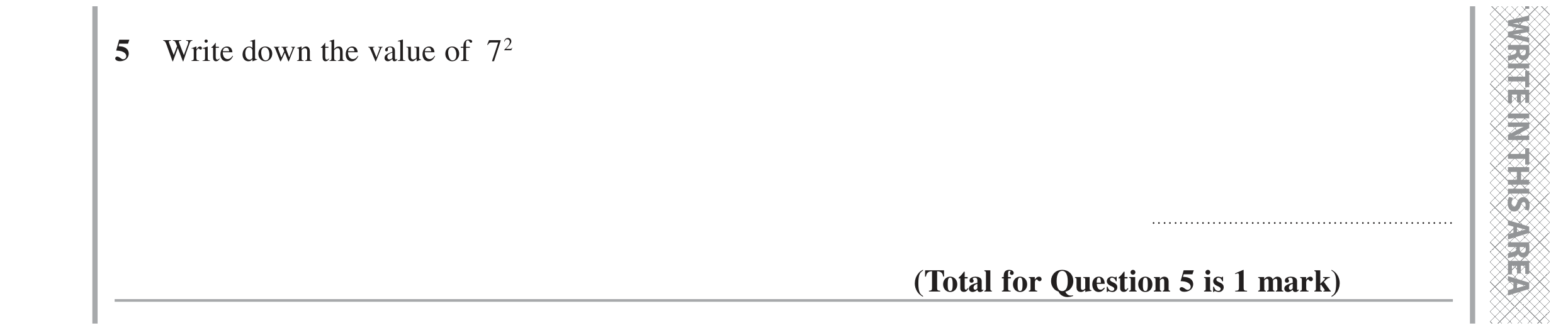 Question 5 — Powers — Edexcel GCSE November 2021
