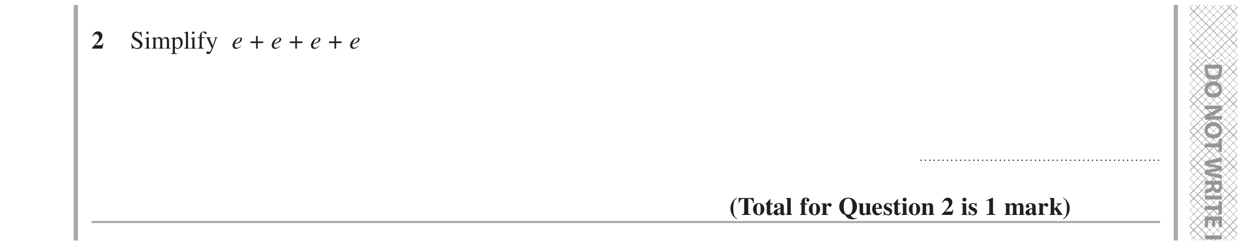 Question 2 — Factorise/Expand/Simplify — Edexcel GCSE June 2022