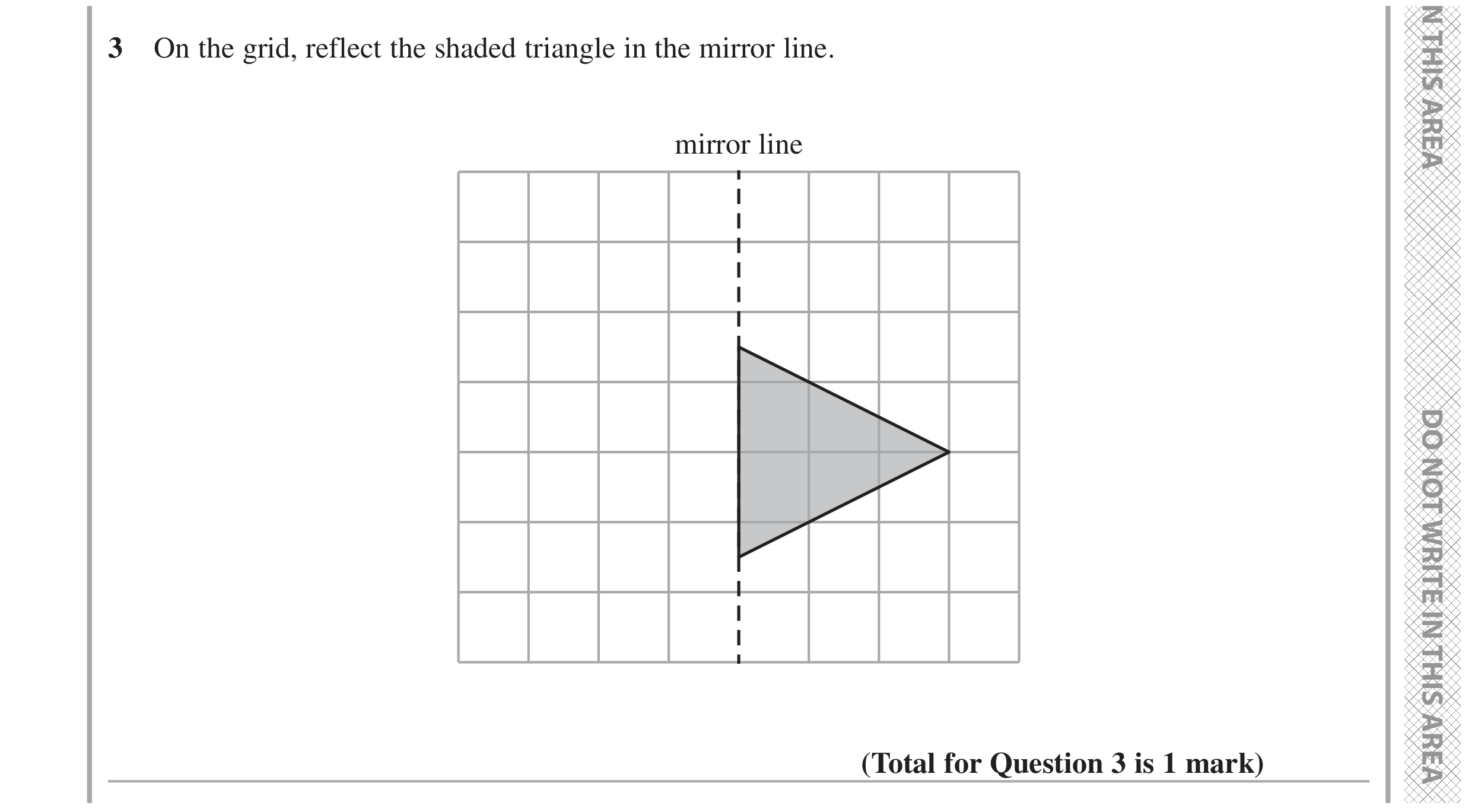 Question 3 — Rotations/Reflections/Translations/Enlargements — Edexcel GCSE June 2022