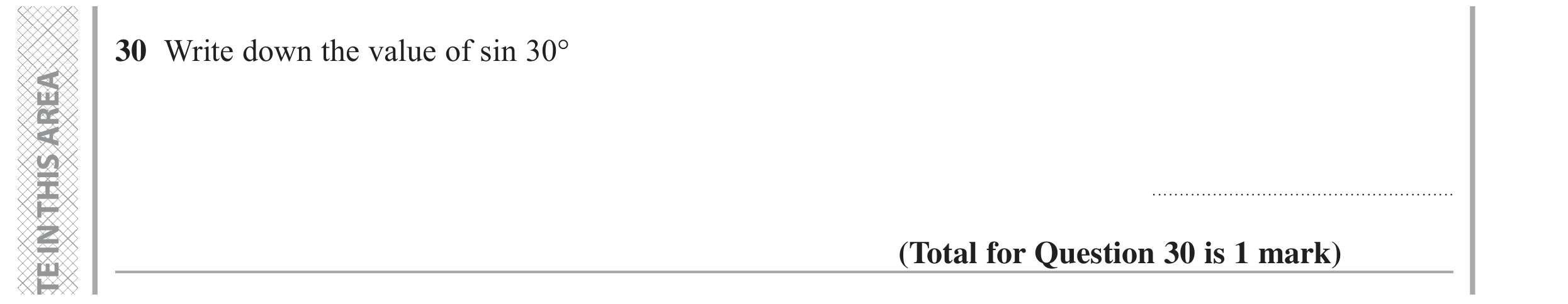Question 30 — Trigonometry — Edexcel GCSE June 2022