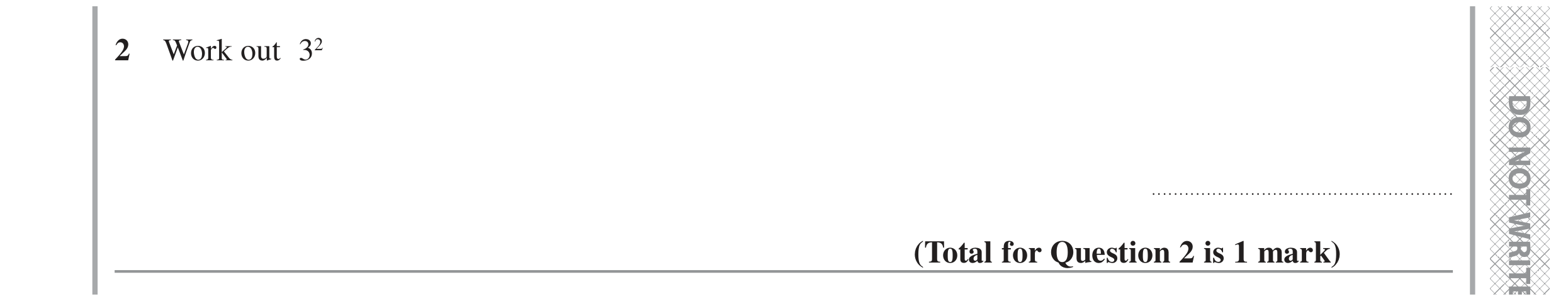 Question 2 — Powers — Edexcel GCSE November 2022