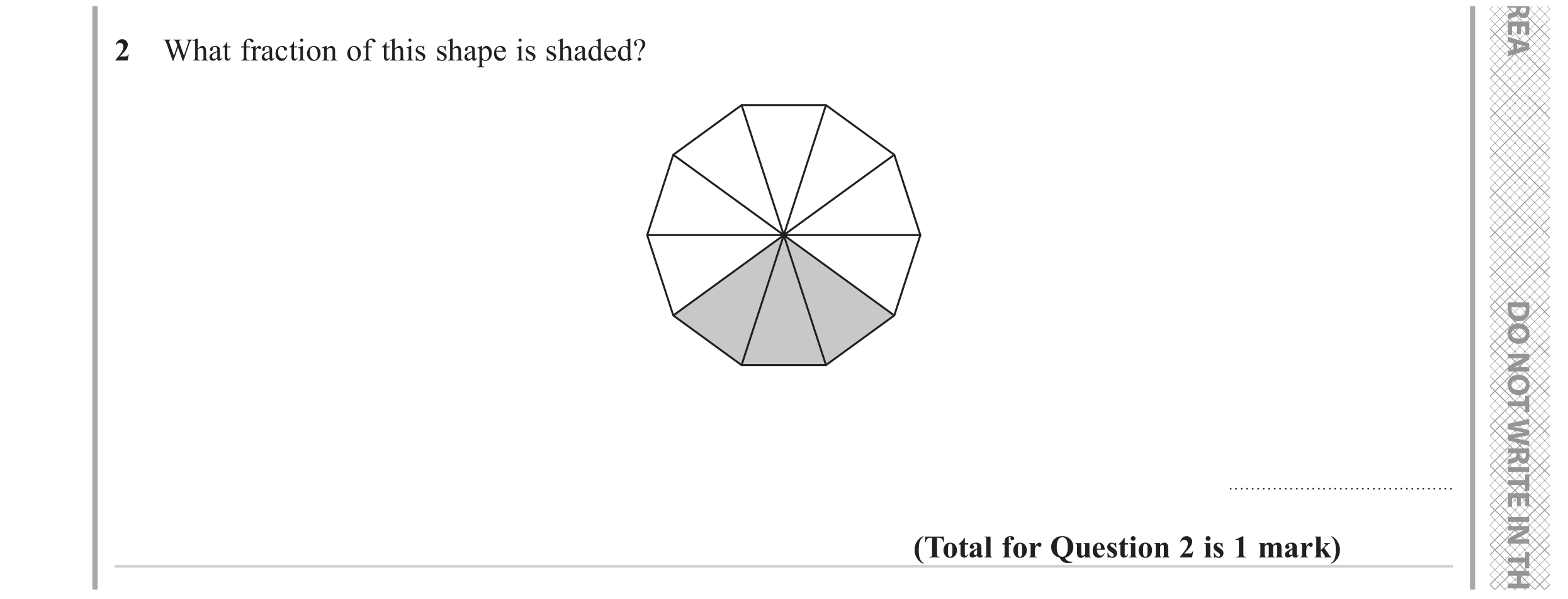 Question 2 — Fractions — Edexcel GCSE June 2023