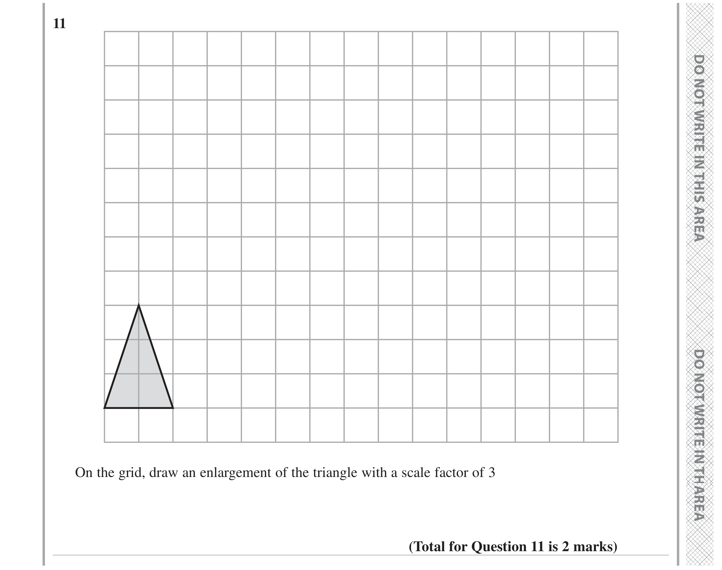 Question 11 — Rotations/Reflections/Translations/Enlargements — Edexcel GCSE November 2023