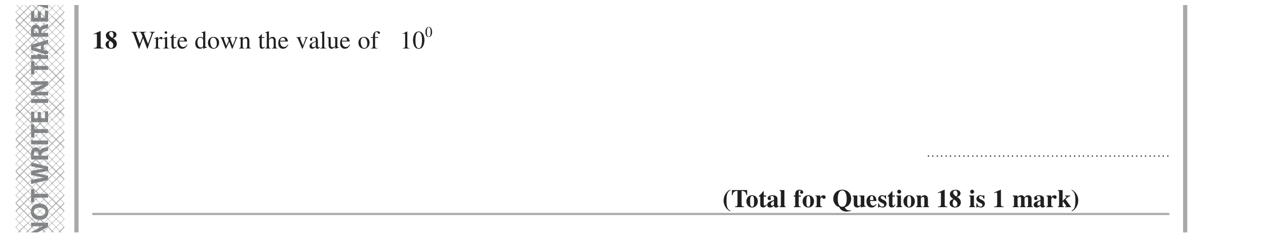 Question 18 — Powers — Edexcel GCSE June 2024