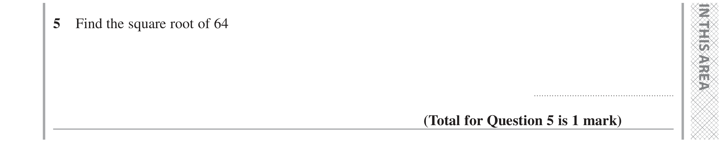 Question 5 — Numbers — Edexcel GCSE June 2024