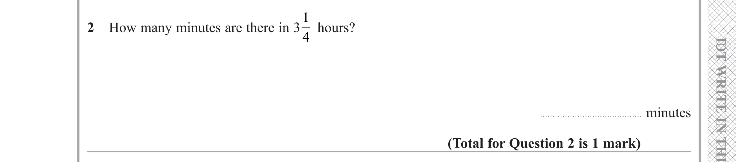 Question 2 — Fractions — Edexcel GCSE Specimen Set 1