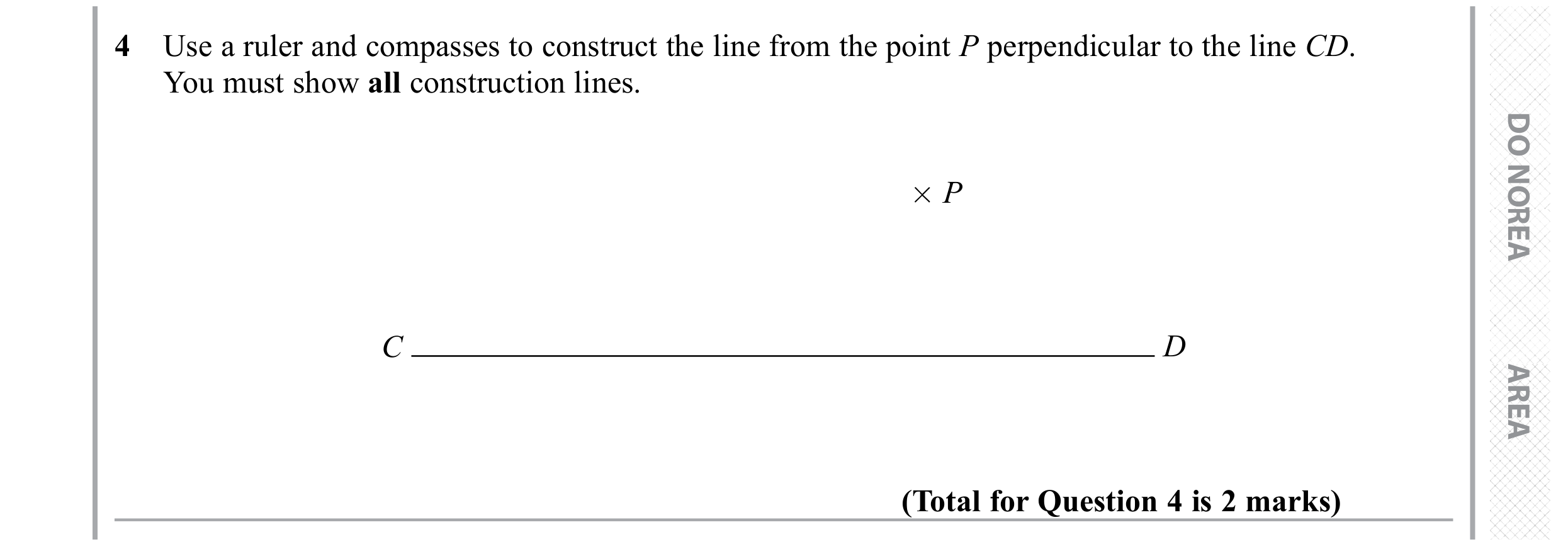 Question 4 — Construction — Edexcel GCSE November 2019