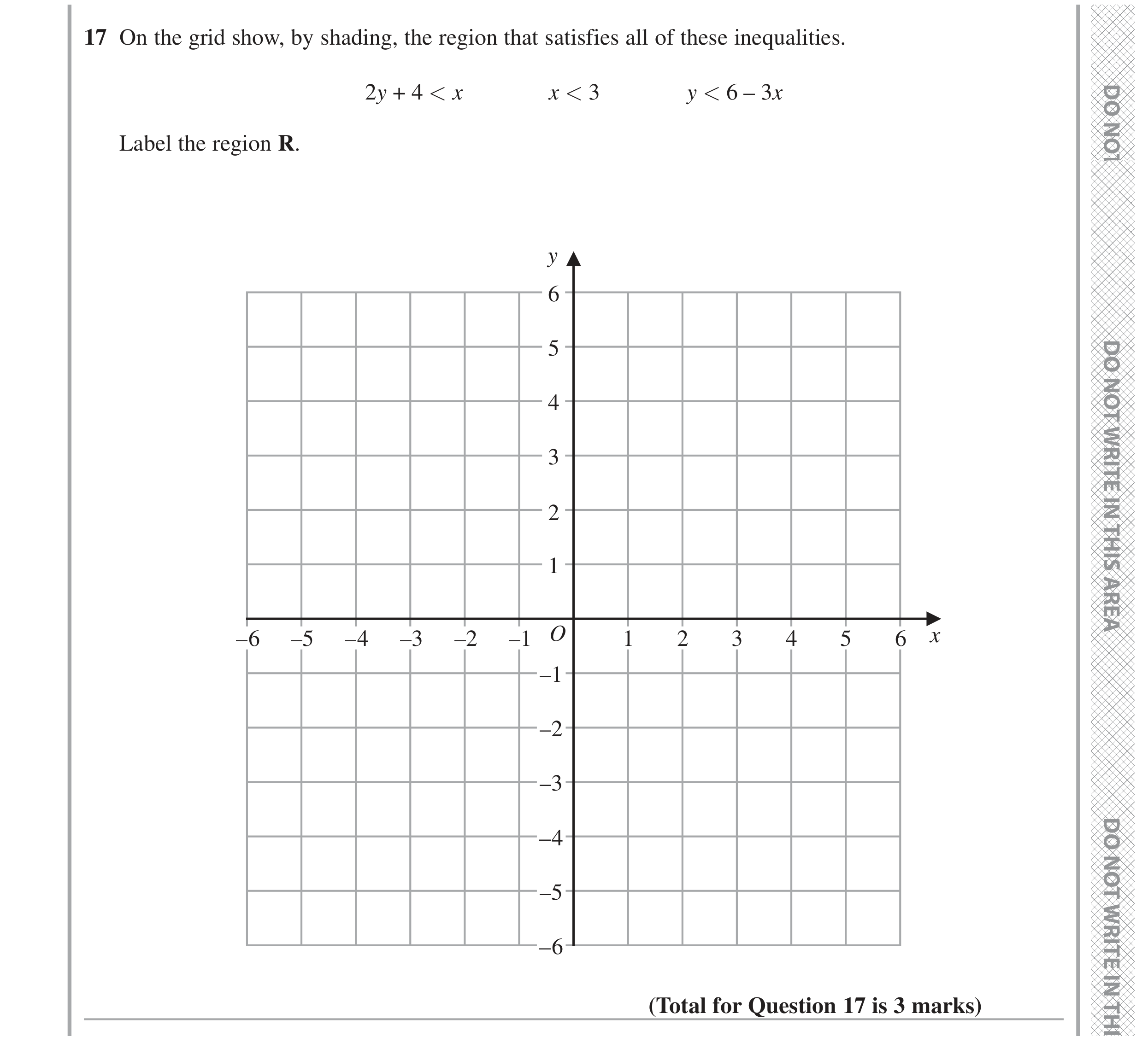 Question 17 — Inequalities — Edexcel GCSE November 2021