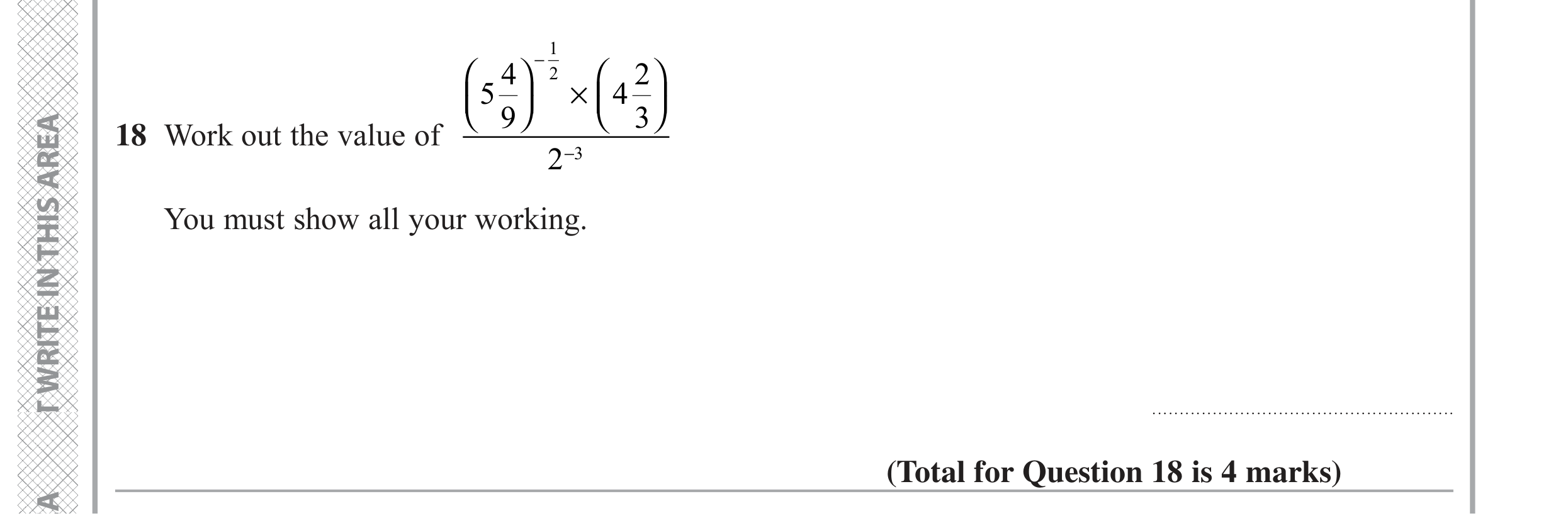 Question 18 — Stray — Edexcel GCSE June 2022