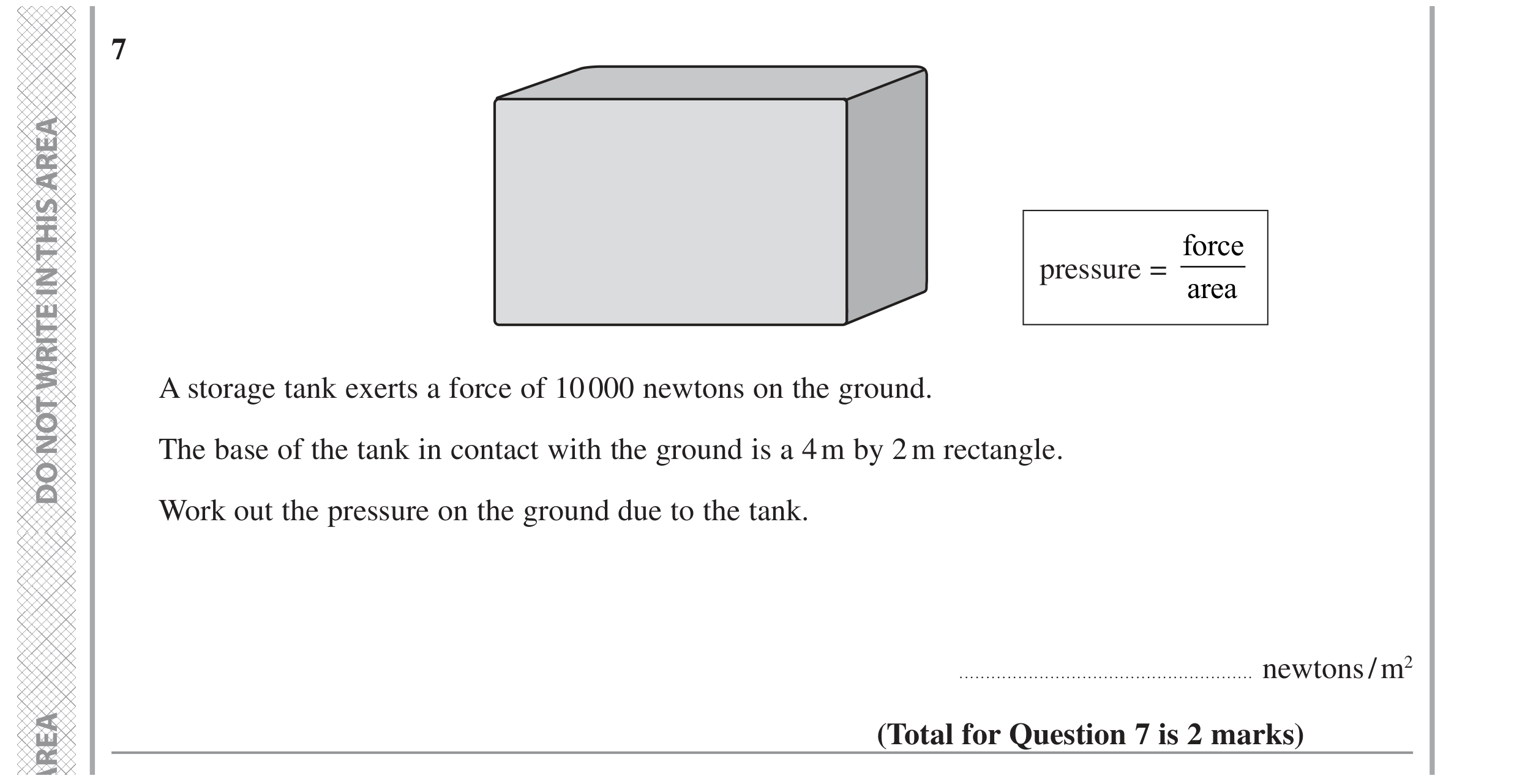 Question 7 — Formulae — Edexcel GCSE November 2022