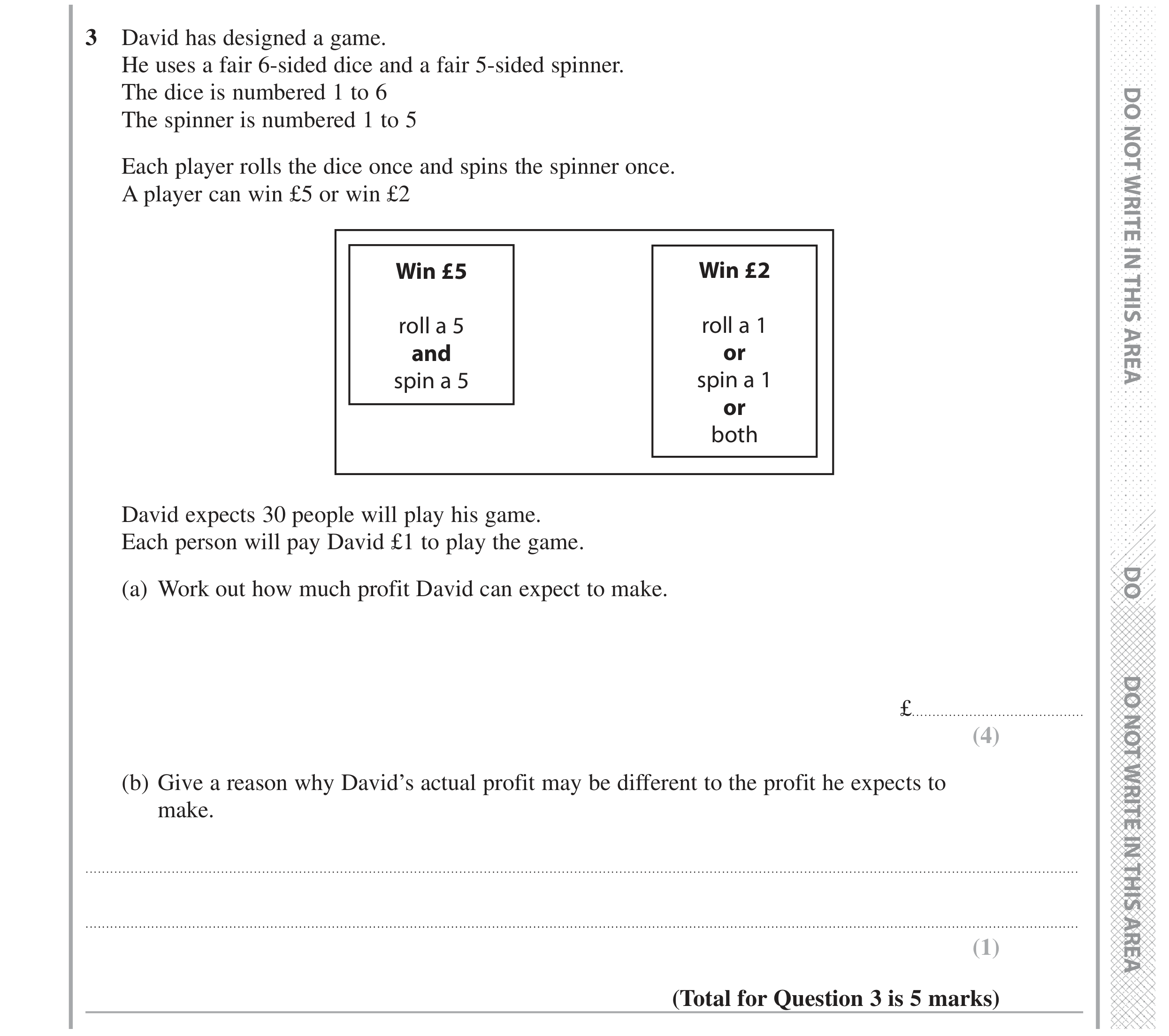 Question 3 — Stray — Edexcel GCSE Specimen Set 2