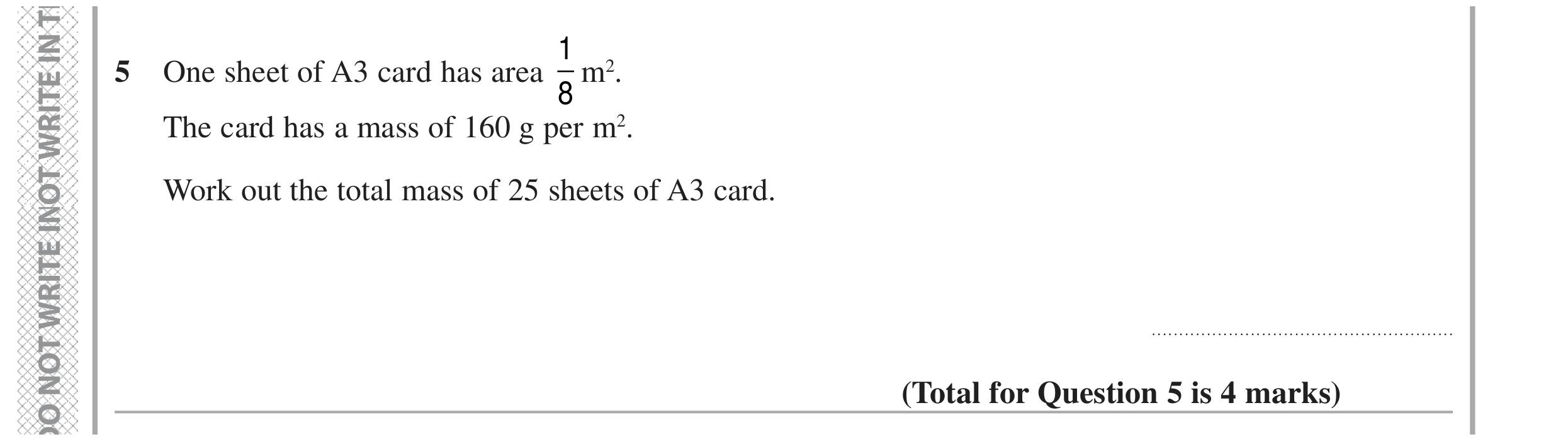 Question 5 — Stray — Edexcel GCSE Specimen Set 2