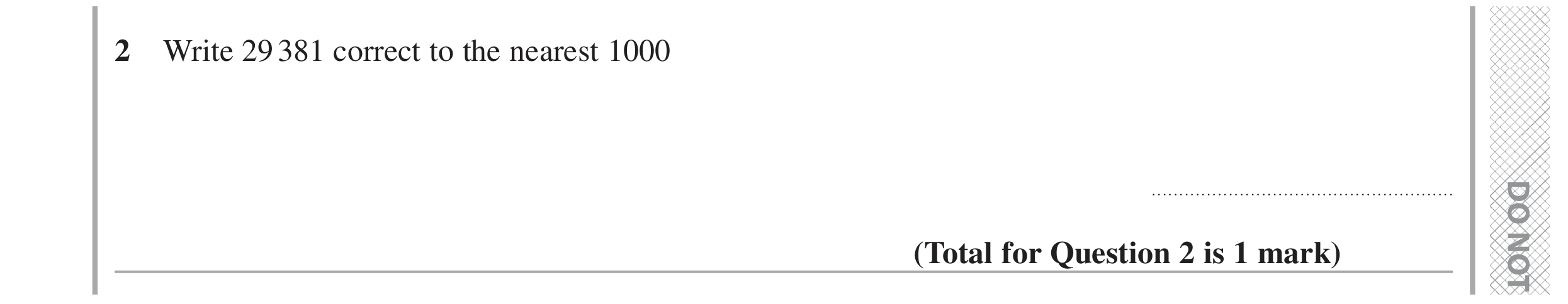 Question 2 — Rounding — Edexcel GCSE June 2020