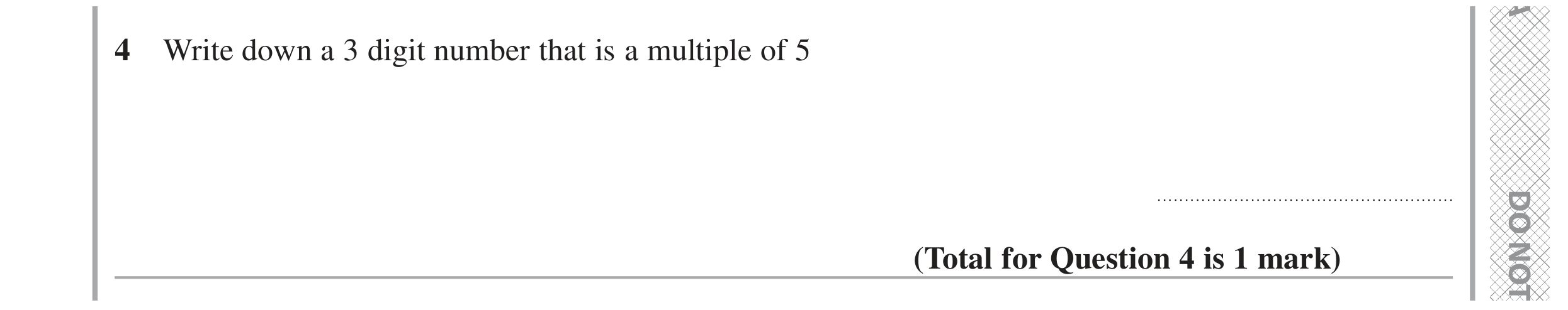 Question 4 — Multiple — Edexcel GCSE June 2022