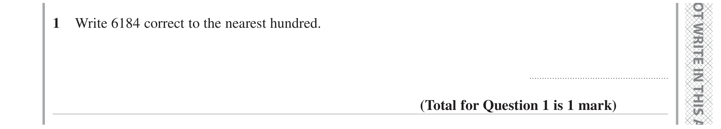 Question 1 — Rounding — Edexcel GCSE June 2023