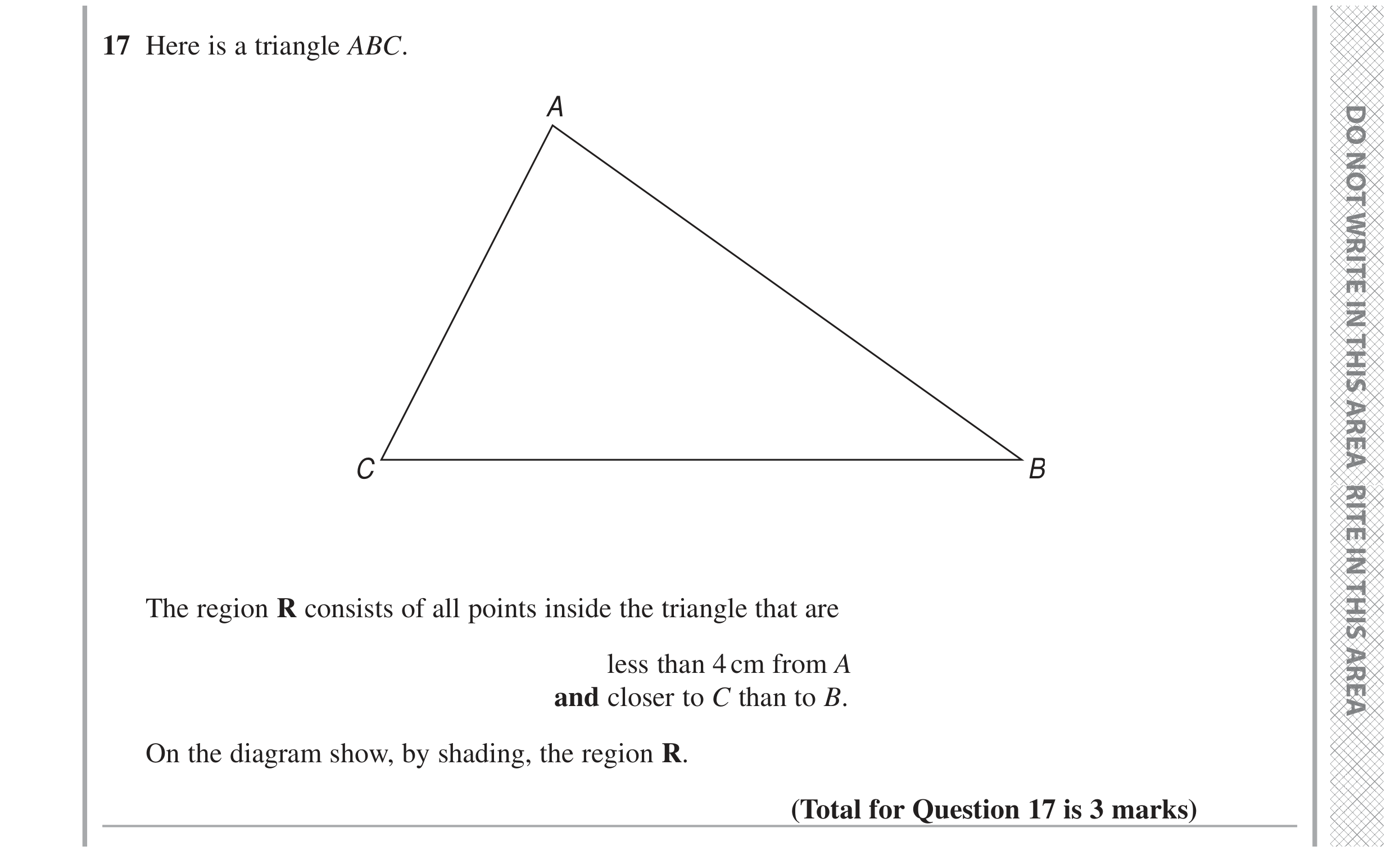 Question 17 — Construction — Edexcel GCSE June 2024